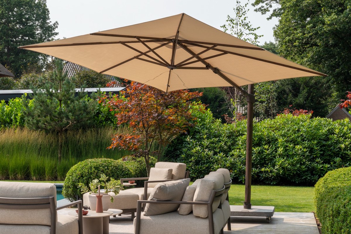 4 Seasons Outdoor Siesta Premium zweefparasol 300 x 300 cm