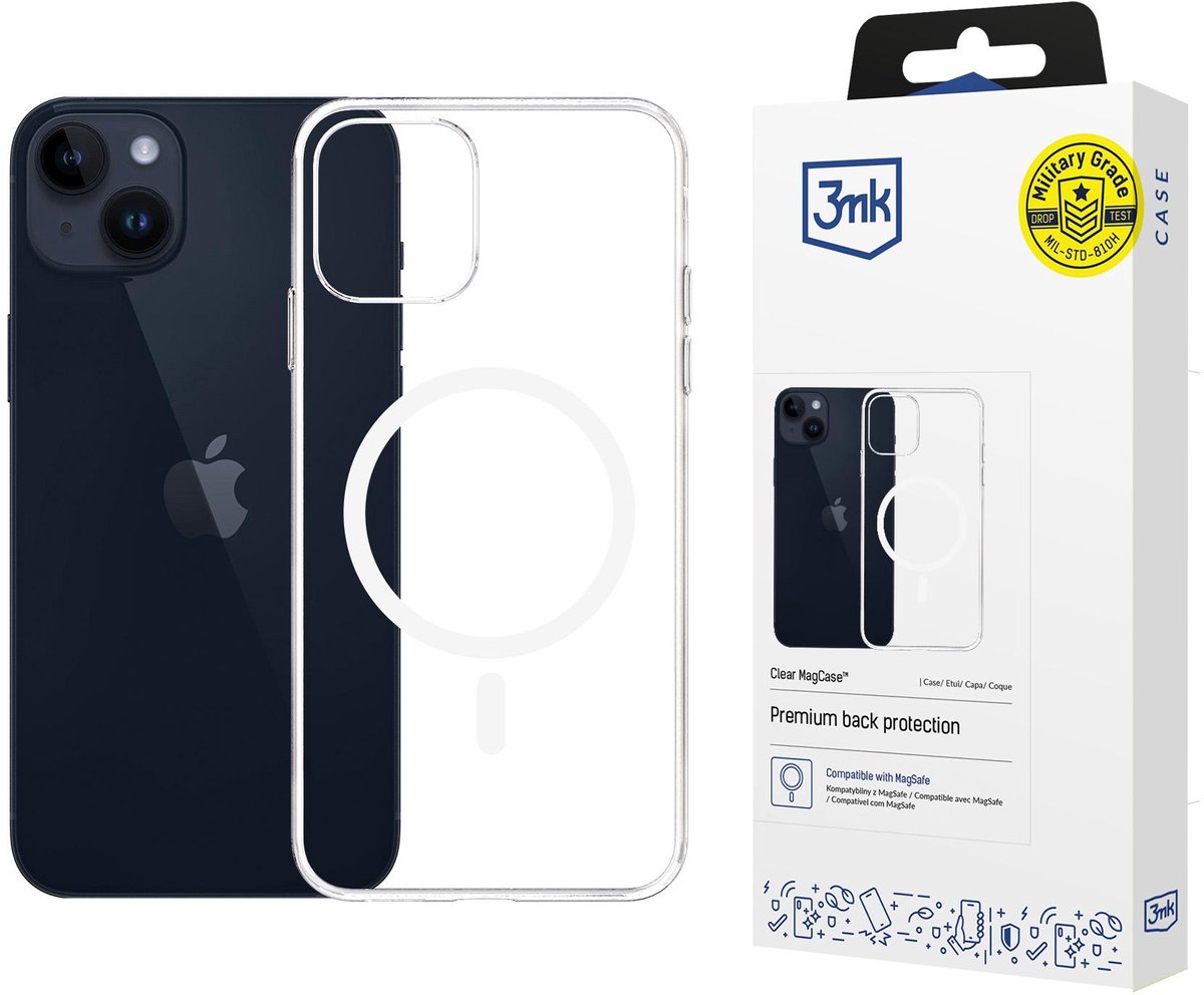 3Mk Bescherming Tpu Hoesje Voor Apple Iphone 13 Magcase Transparant