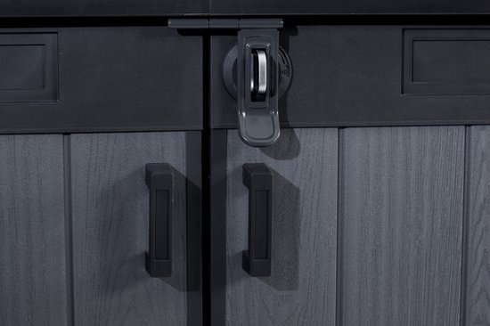Keter Cortina Mega Armoire de Rangement - 2020L - 190,5x109,3x132,5cm - Gris Foncé