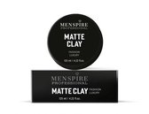 Menspire Matte Clay 125ml – Haarclay voor Mannen met Stevige, Flexibele Hold & Matte Finish – Geen Glans of Resten – Voor Nonchalante, Gedefinieerde Looks | Matte Hair Clay for Men – Strong Flexible Hold – No Shine or Residue – Easy to Restyle