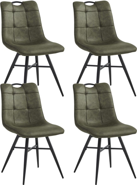 B&D home Esszimmerstuhl THADDÄUS 4er Set | Küchenstuhl Bürostuhl Stuhl für Küche, Esszimmer, Esstisch, Wohnzimmer, Arbeitszimmer, Büro | Retro modern Design | Petrol, 11132-PETR-4