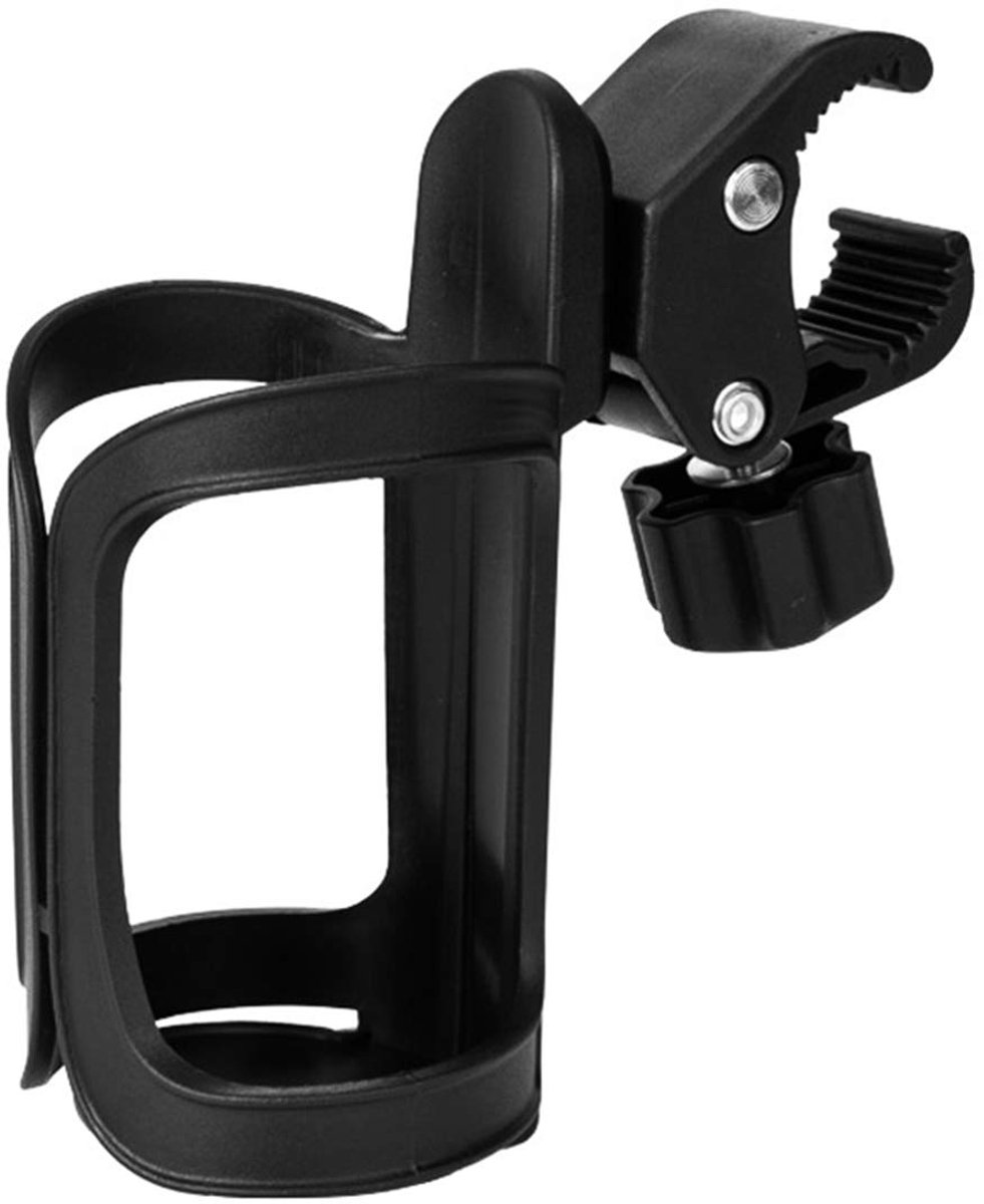 Ibenzoa® Fietsbekerhouder met 360 Graden Rotatie voor Fiets, Kinderwagen en Rolstoel, Zwart