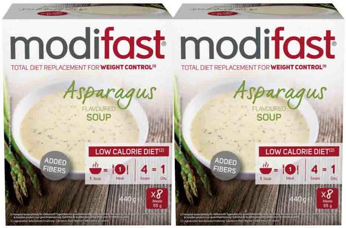 Goedkoopste 2x Modifast Intensive Soep Asperge 440 gr
