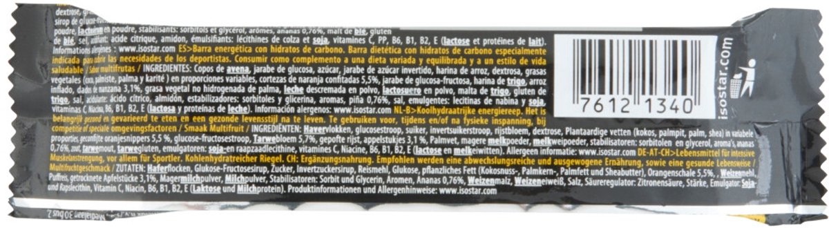 Isostar High Energy Sportreep Multifruits - 6 x 40 gr - Voordeelverpakking