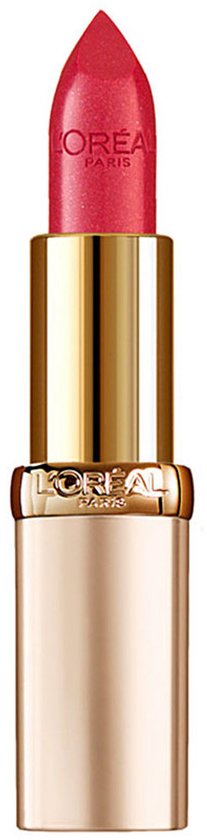 L'Oréal Color Riche lipstick met glinsterende rode kleur en gouden huls.