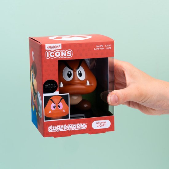 Super Mario Bros. - Goomba 3D Light - Tafellamp - Nachtlamp van Paladone — afbeelding 4