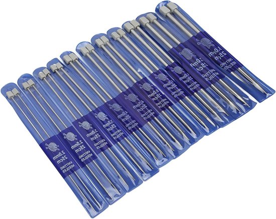 KnitPro Zing Breinaalden Met Knop (25 cm) - Breinaaldenset