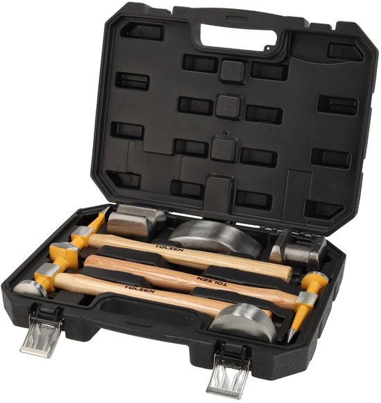Kit de débosselage Industrial Tolsen 7 pièces - Avec étui de rangement
