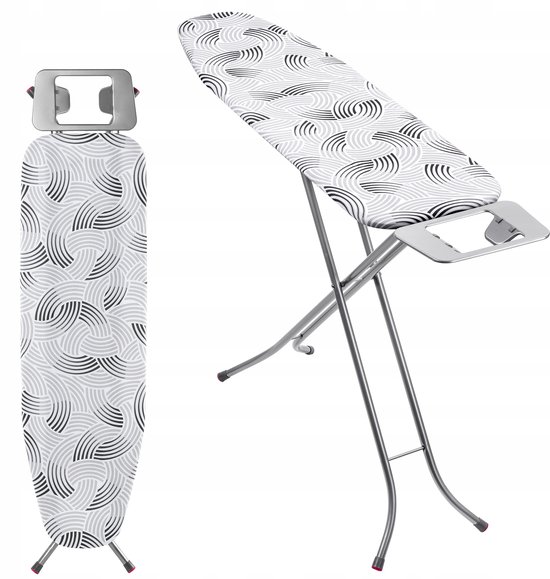 Kadax Opvouwbare strijkplank, 114 x 34 cm, stoomstri Kadax Opvouwbare strijkplank, 114 x 34 cm, stoomstri