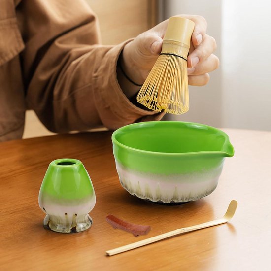 Matcha-set Japanse theeceremonie, 5-delig, bevat een