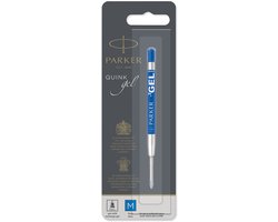 Gelschrijvervulling Parker Quink medium blauw blister à 1 stuk