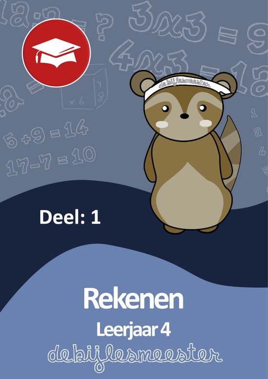 Oefenboeken De Bijlesmeester - Oefenboek Rekenen deel 1 leer ... - cover
