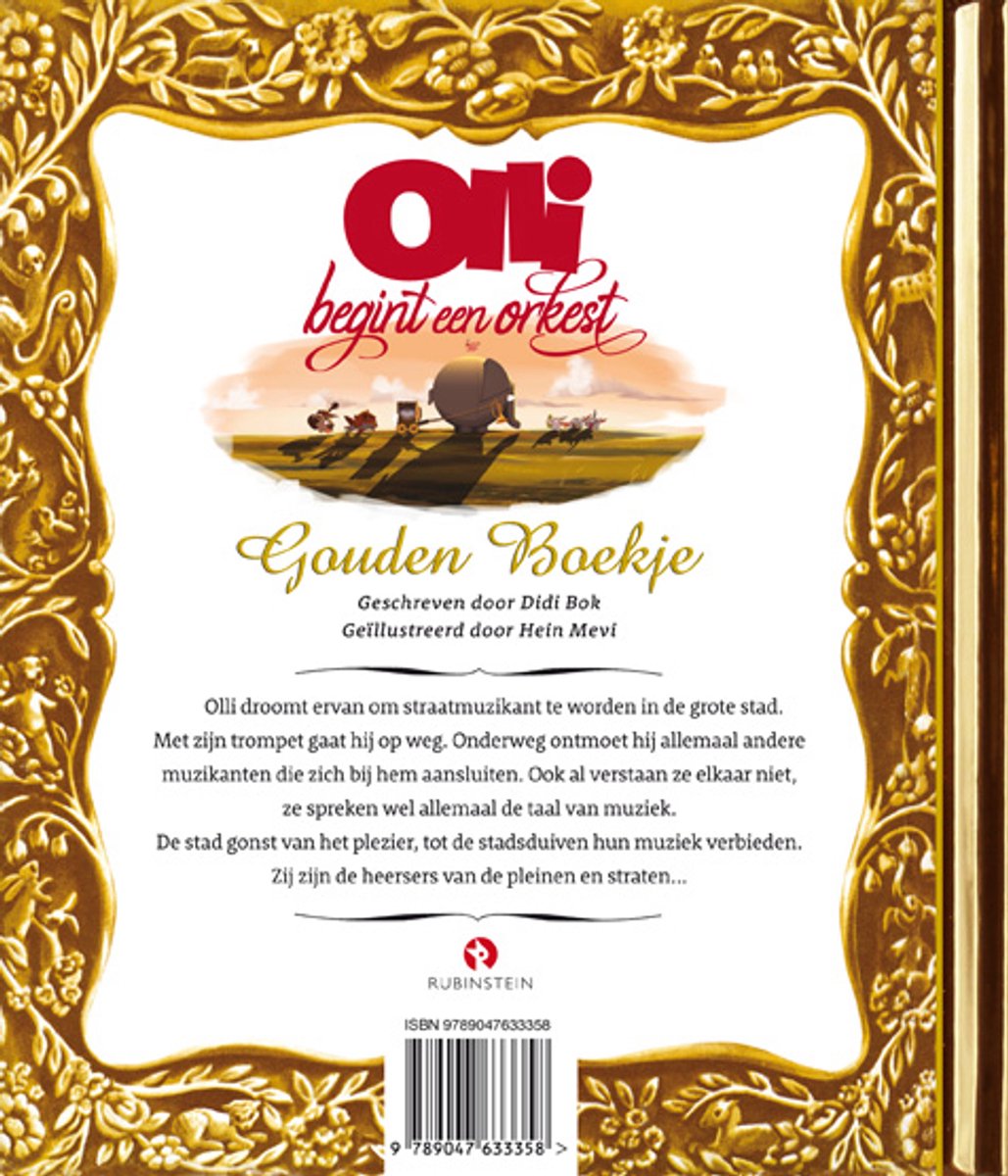 Gouden Boekjes - Olli begint een orkest - back cover