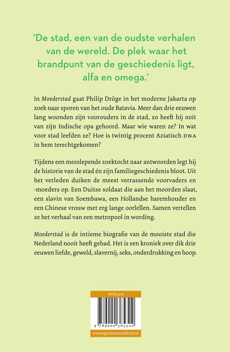 Moederstad - back cover