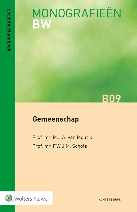 Monografieen BW B09 - Gemeenschap - cover