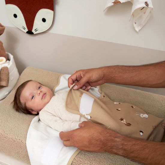 Meyco Baby Forest Animals swaddlemeyco inbakerdoek - sand - 0-3 maanden - 1.0 TOG