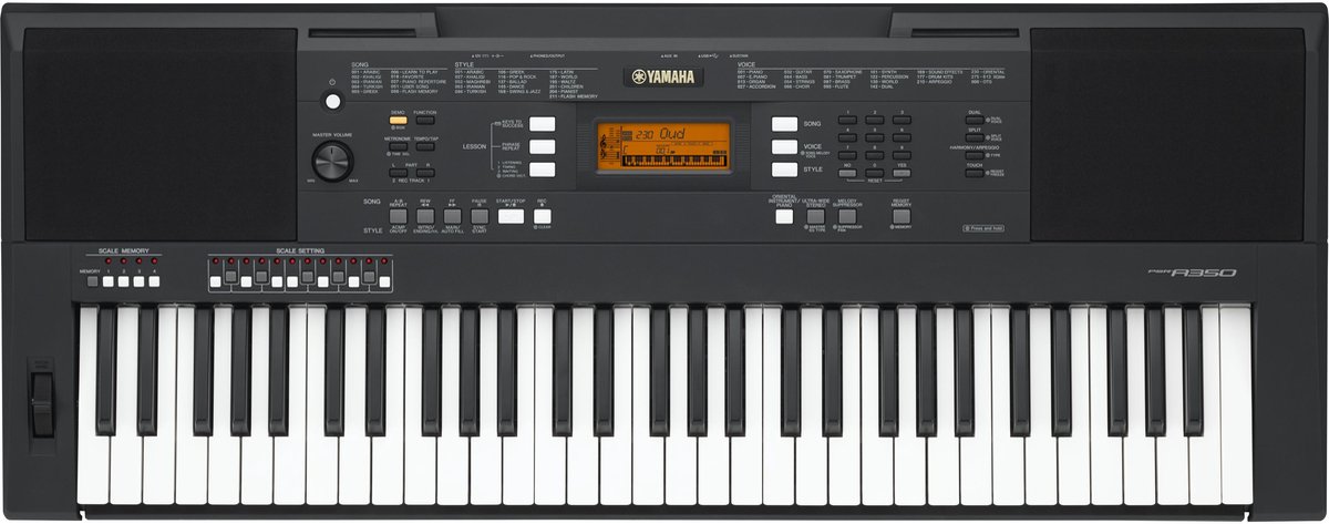 Yamaha PSR-A350 Oosters Keyboard met 61 Aanslaggevoelige Toetsen en 613 Voices