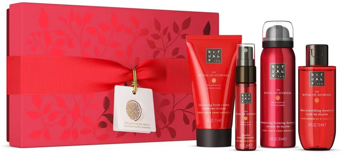 Rituals The Ritual of Ayurveda Small Gift Set 2024 | 20 ml + 75 ml + 70 ml + 50 ml | Set 4st