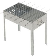 Barbecue au charbon de bois en acier Mustang | 6 brochettes
