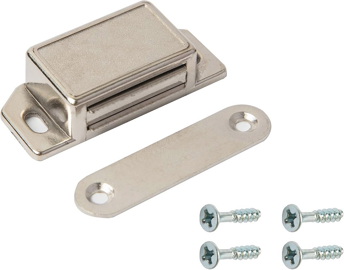 Heavy Duty Magnetische Deurstopper voor Kasten - 10 kg Vergrendeling in Satijnchroom