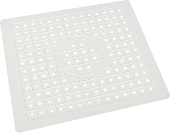 Siliconen spoelbakmat, 30,5 x 30,5 cm, hittebestendig en antislip, geschikt voor de gootsteen, voedselveilige siliconen afdruipmat, gootsteenmat voor het neerzetten en drogen van bestek
