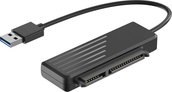 KBIBCK USB 3.0 Naar SATA Adapter – Snel, Draagbaar En Met Voeding Voor 2.5” En 3.5” Schijven
