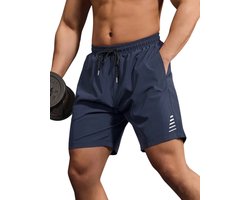 Bovista Tennisbroek Heren - Tennisshort - Tenniskleding - Padelbroek - Padel - Gym - Short - Marineblauw - Maat L