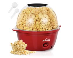 HOMELUX Popcornmachine 450W - Met suiker functie - Snelle en vetvrije popcorn in 3 minuten - 2,5L - Antiaanbaklaag - Gemakkelijk schoon te maken - Ideaal voor thuis