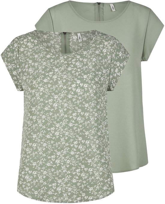 Only T-Shirt Femme ONLVIC bequem Multicolore 40
