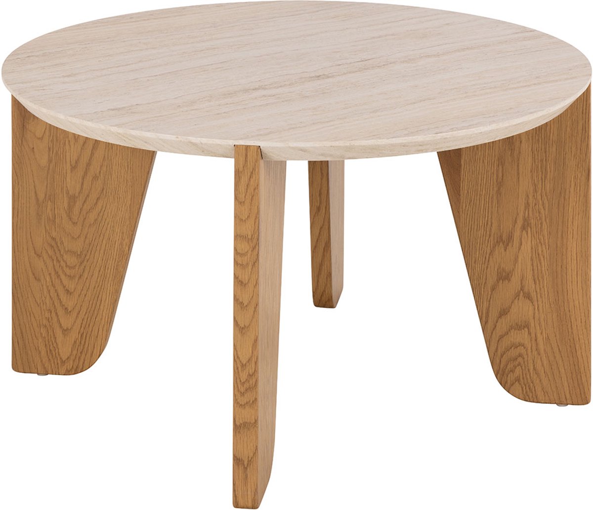Giga Living Salontafel Derk - Rond 80x80x45cm - Beige