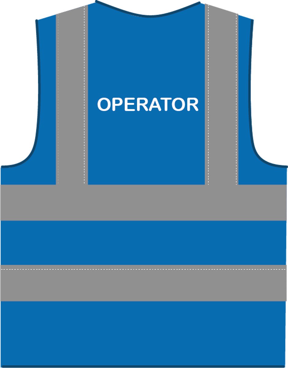 Operator hesje RWS koningsblauw