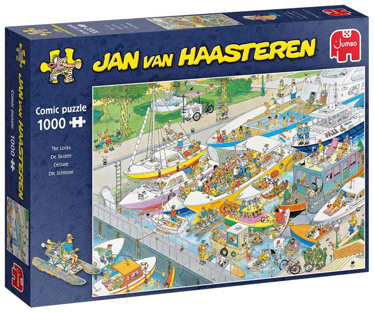 Jan van Haasteren - De Sluizen - 1000 stukjes puzzel - Legpuzzel — afbeelding 2