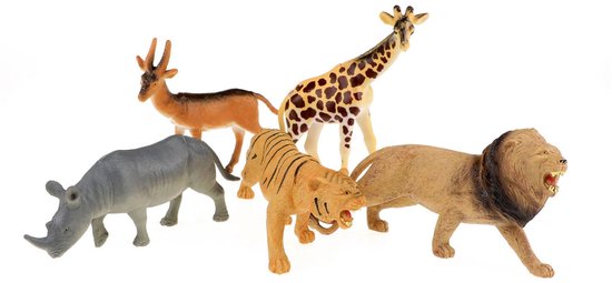 Animal World Wilde Dieren Deluxe, 5st.