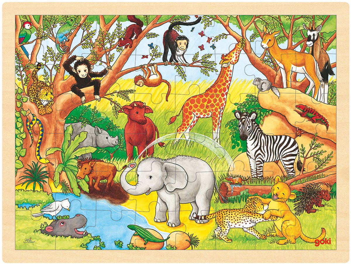 Goki Puzzel: Afrika 48-delig