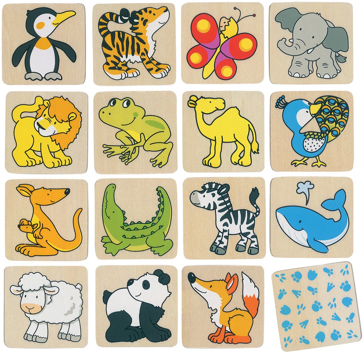 GOKI Geheugenspel - Dieren - 32 Delen - Hout - 3 Jaar — afbeelding 4