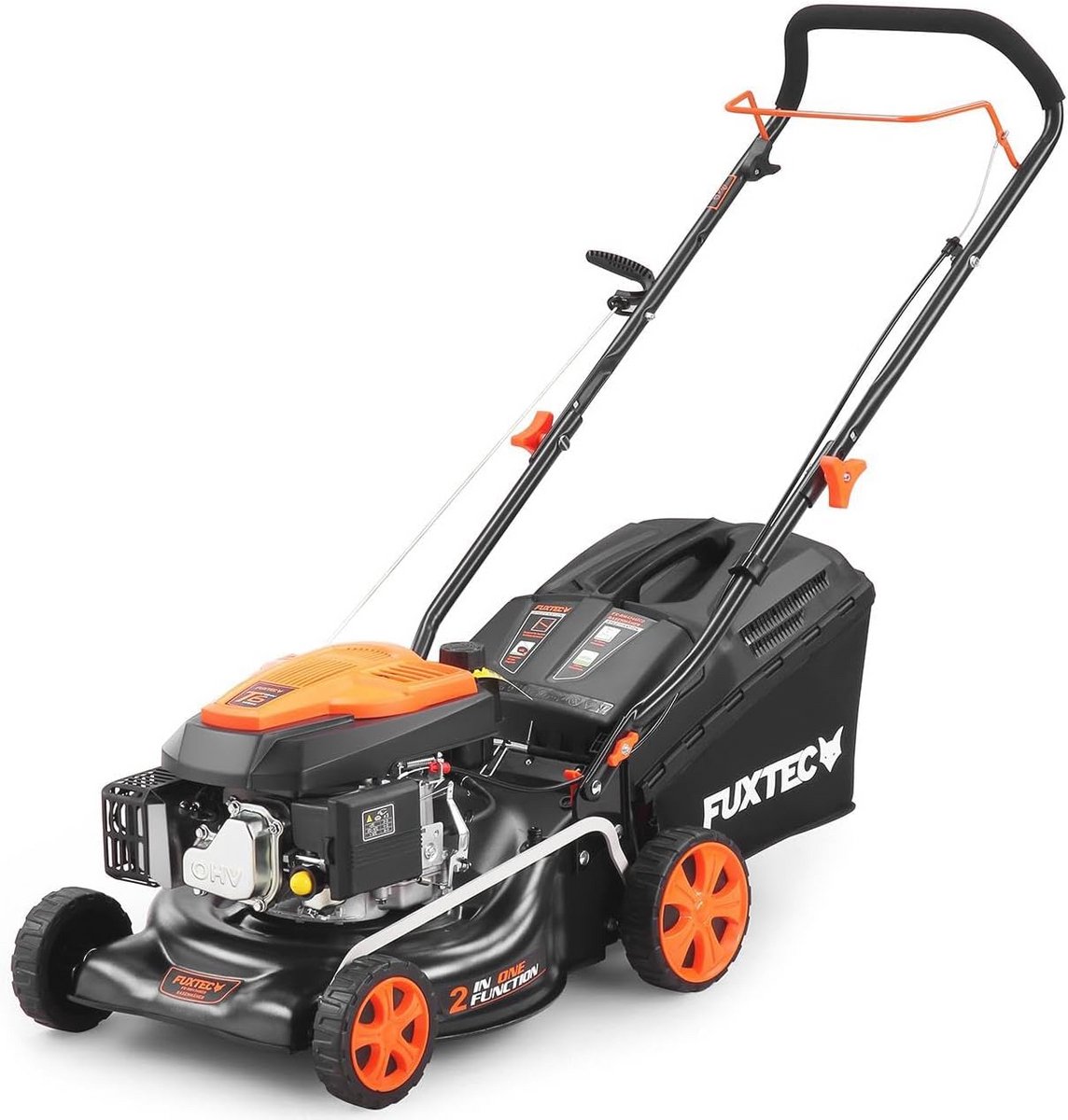Krachtige Benzine Grasmaaier met 42cm Maaibreedte - Ideaal voor Kleine Tuinen