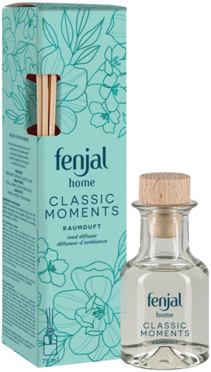 Fenjal Geurstokjes Classic Moments - 6 x 75 ml - Voordeelverpakking