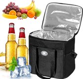 Sac isotherme pliable – Sac isotherme portable pour pique-nique et travail – Zwart