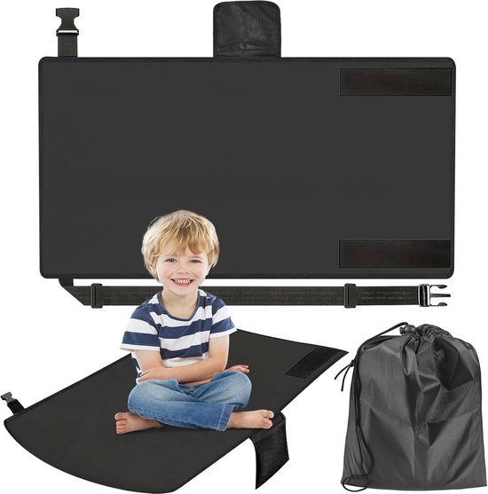 Homefantasy Vliegtuigstoelverlenging voor kinderen, kinderbed in het vliegtuig, voetensteun voor kinderen, peuters, voor korte vliegreizen (79 x 44 cm