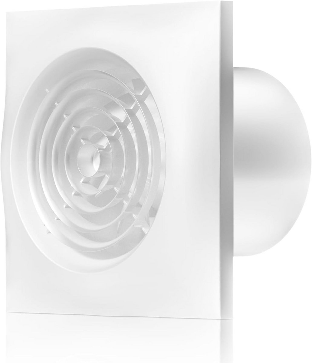 Luchtafzuigventilator Ø 100 mm - Silente Ventilator voor Badkamer en Keuken met 80m³/h Luchtstroom