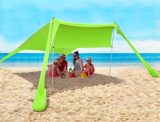 BESTIF Beach Tent Large 220 x 110 cm Beach Tent Sun Protection Wind