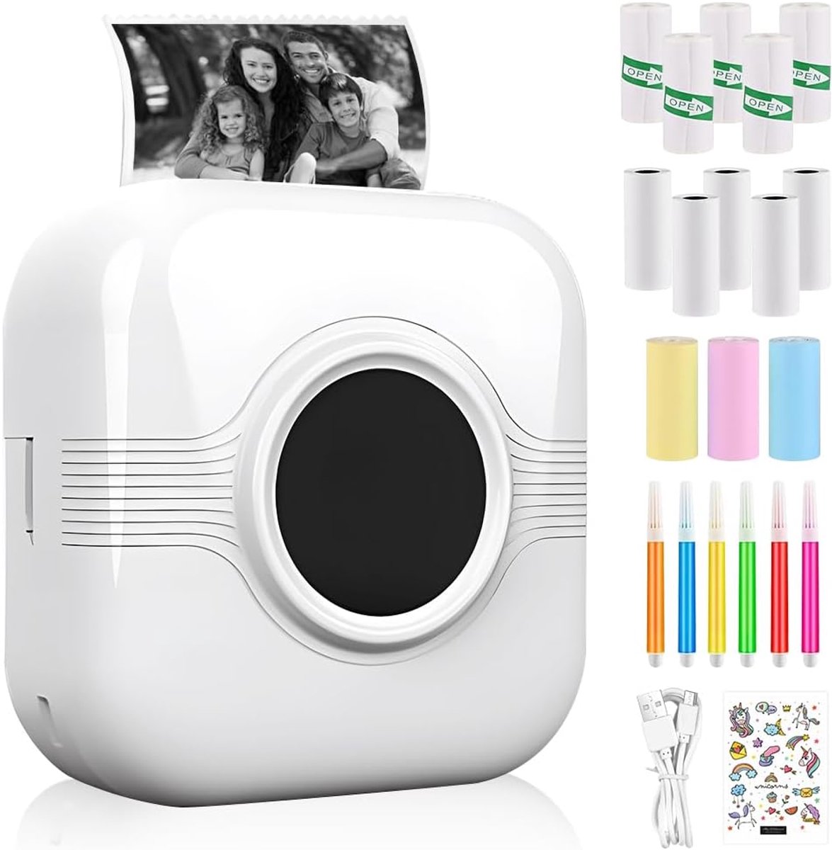 Draagbare Mini-fotoprinter voor Smartphones - Draadloze Bluetooth Thermische Printer
