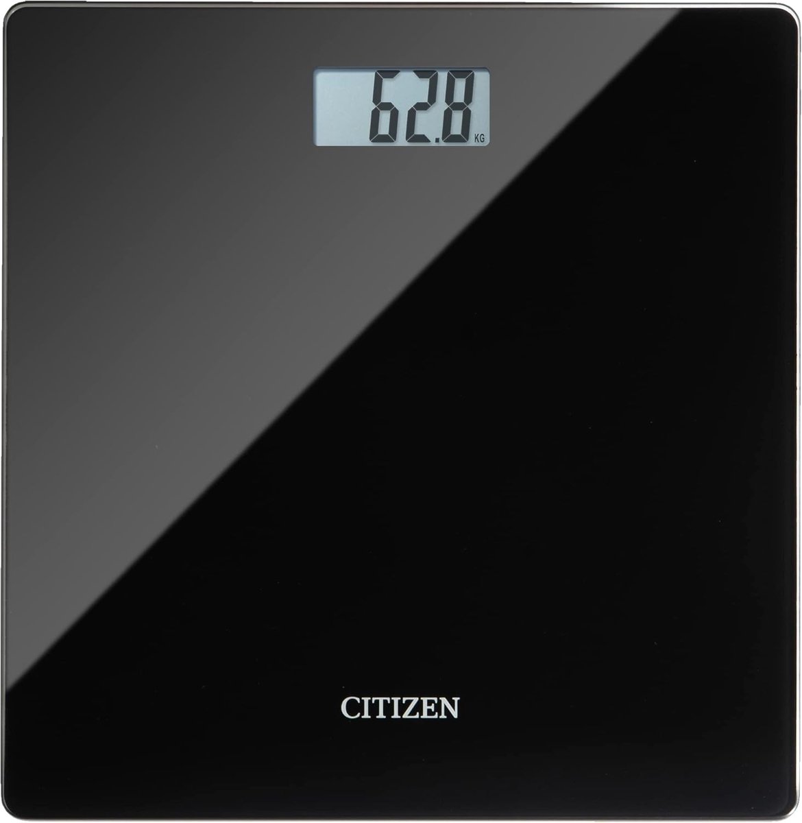 Personenweegschaal - Slank Design - Resultaten van Eerdere Metingen - Step-On-technologie - LCD-display - Zeer Sterk Glas