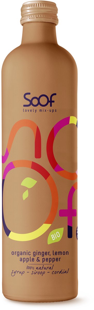 Goedkoopste Soof Drinks Siroop gember peper limoen appel bio 340 ml