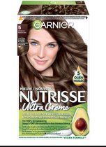 Bol.com Garnier Nutrisse Ultra Crème 5 Lichtbruin - Intens voedende permanente haarkleuring aanbieding