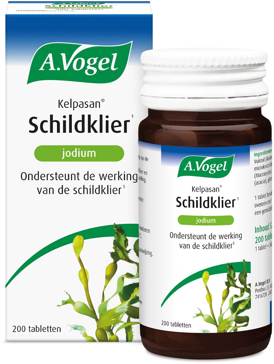 Goedkoopste A.Vogel Kelpasan Schildklier tabletten - Goed voor de schildklier en ondersteunt de energiestofwisseling - 180 st