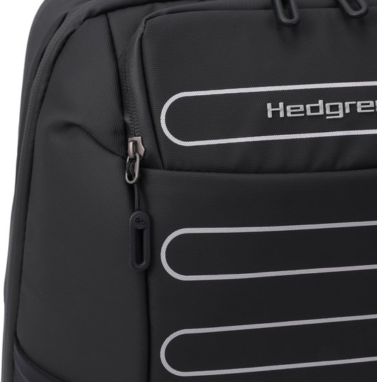 Hedgren Handle M P Sac à dos 15,6 pouces avec 2 compartiments et protection RFID – Taille moyenne – Noir