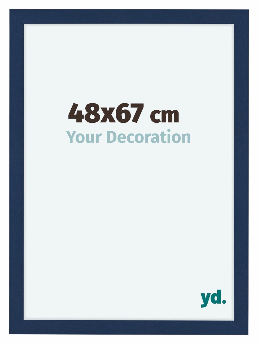 yd. Your Decoration - Fotolijst 48x67 cm - MDF - Donkerblauw Geveegd - Como