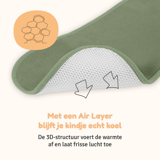AeroMoov Air Layer Autostoel Groep 2 en 3 - Green Moss van AeroMoov — afbeelding 3