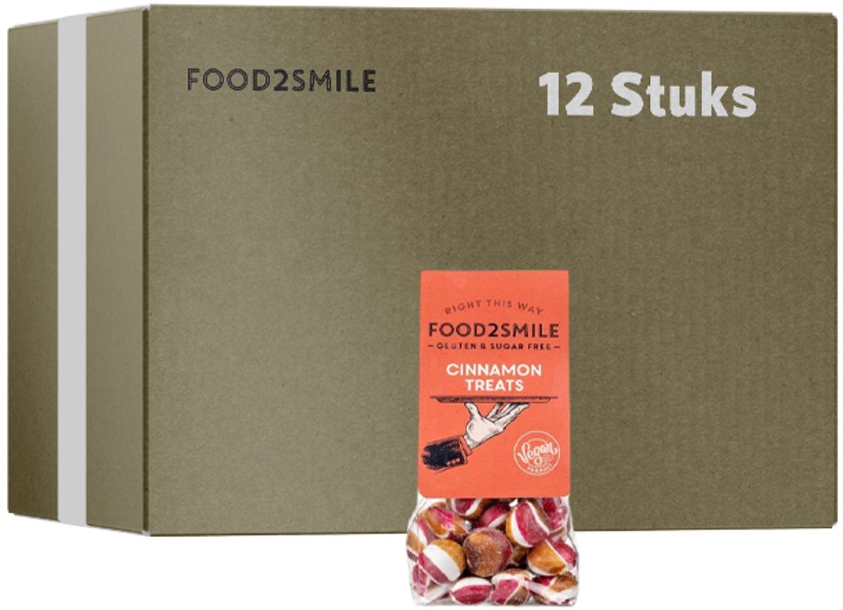 Food2Smile | Spicy Cinnamon Treats | 12 stuks | 12 x 90 gram